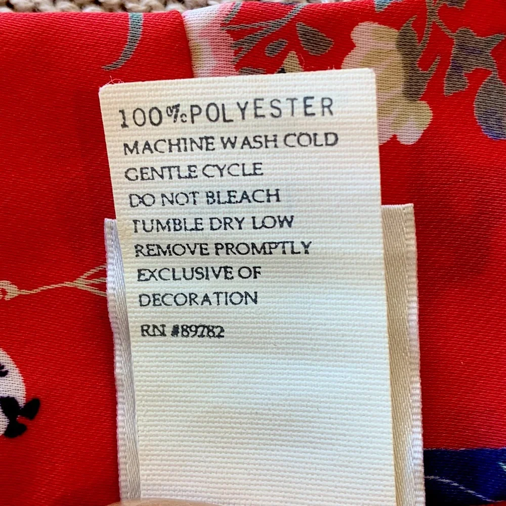 Natori Red Kimono Robe - Picture 6 of 6